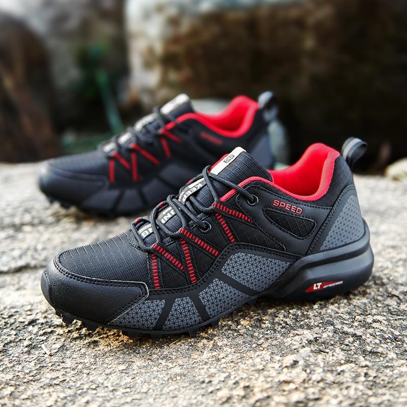 Scarpe da Ciclismo Scarpe da Uomo Scarpe Sportive da Bicicletta Senza Attacco Outdoor Montagna Fuoristrada Leggere Antiscivolo Resistenti all'Usura Scarpe39-47