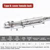 Stainless Threaded Stud Tension End Kit for 2-8MM Wire Rope Cable Railing 2PCS Heavy Duty Garden Deck Balustrade