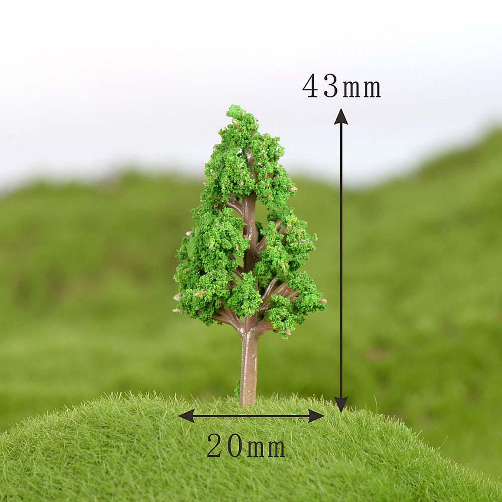 Plastic Mini Simulation Trees Kawaii Willow Sakura Mini Home Decoration Garden Microlandscape Miniatures Figurines