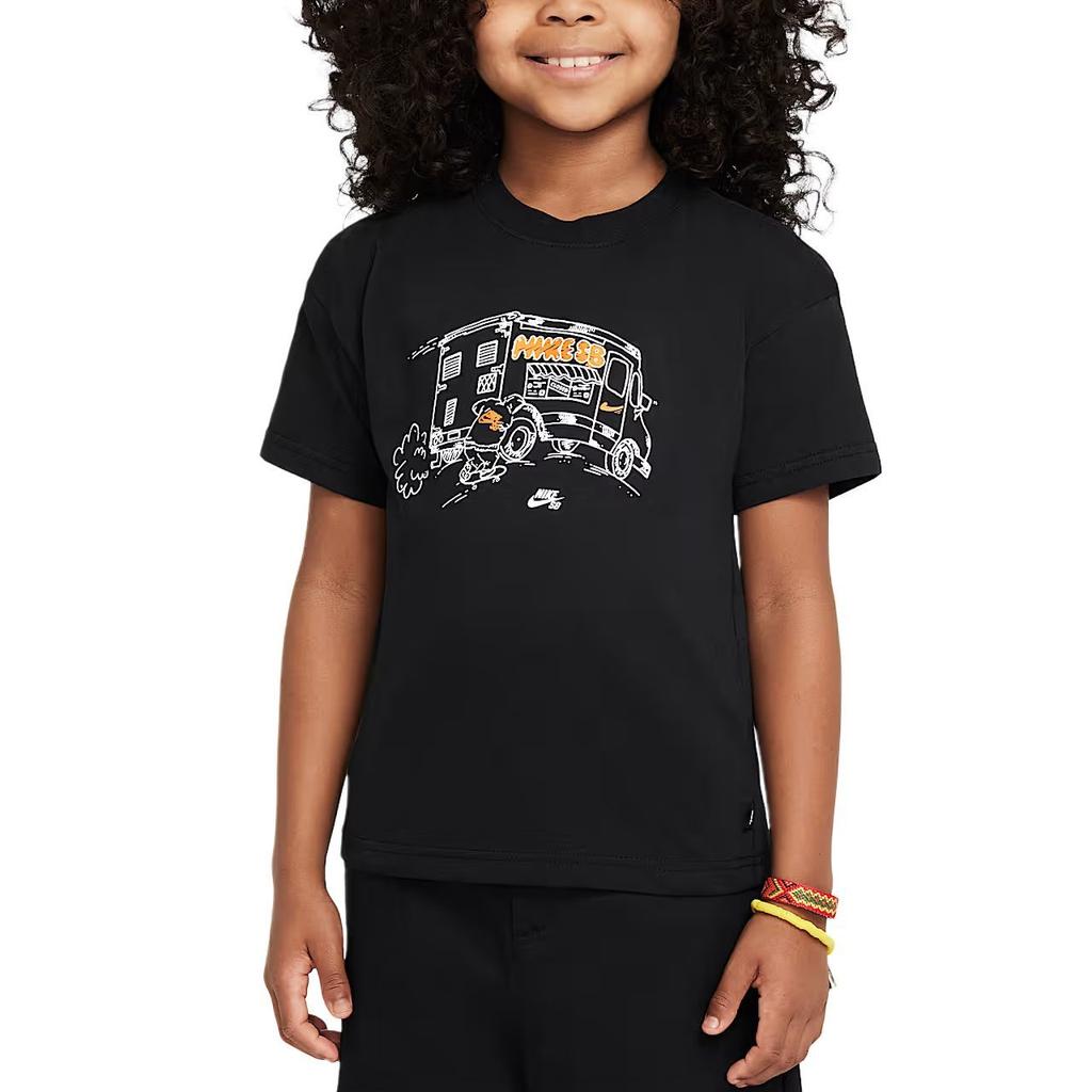 Nike Grade School T Shirts Crew Neck Moderate HQ3226-010