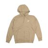 Hooded Drawstring Logo Print Long Sleeve Sweatshirt Men Tops Brown Bv2649-247