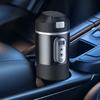 12V/24V Portable Car Heating Cup Smart Temperature Sensor Car Heating Cup Digital LCD Display Stainless Steel Electric Water Cup