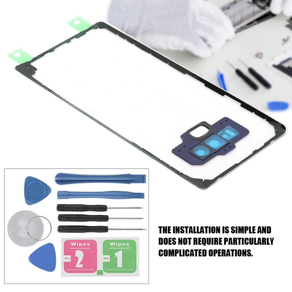 For     Note9 N960 Transparent Battery Back Cover Replacement with Tools (Blue)