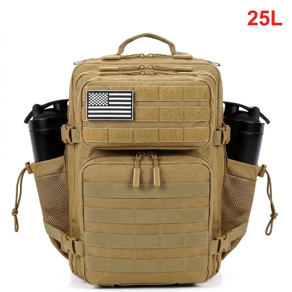 25L Tactical Backpack for Women Outdoor Travel Hiking Bug Out Bag Weekend Exercise Athletics Gym Rucksack with Dual Cup Holder