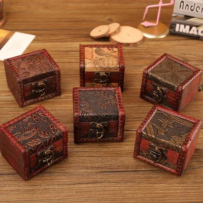 Klassische Schmuckschatulle aus Holz Schmuckaufbewahrungsbox Schmuckkiste Geschenke für Mama Antiker Schmuckorganisator Schatulle für Frauen Mädchen