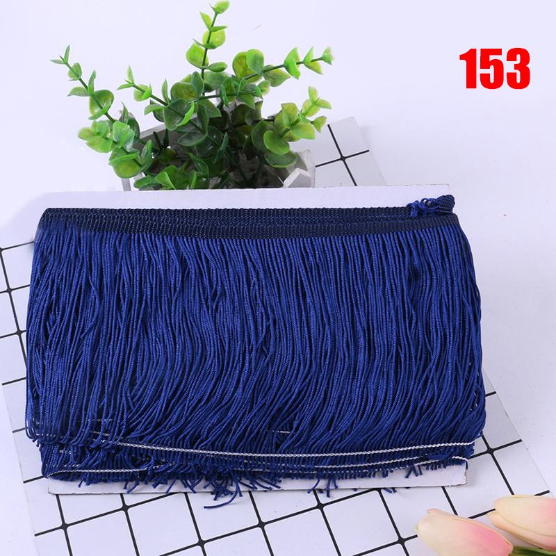 10 Meter Fransenquastenbesatz, 15 cm, Spitze, für Latein-Kleid, Makramee, Samba-Tanz, Kleidung, Vorhangspitze, Polyester, Nähen von Kleidungsstücken, Accessoire
