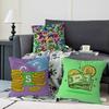 Cartoon Currency Pillow Case Removable Washable Cushion Cover – All-Season Soft Linen