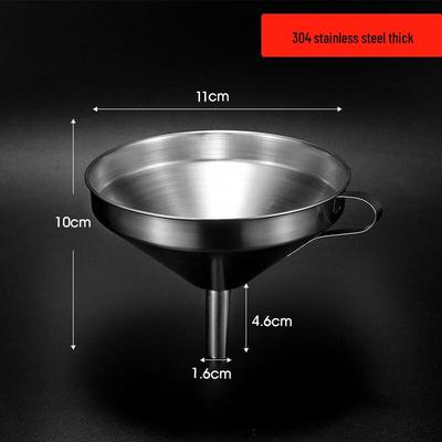 304 Stainless Steel Kitchen Funnel with Detachable Filter