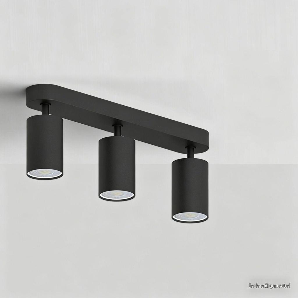 Round GU10 Surface Mounted Spotlight, Anti-Glare Minimalist Ceiling Downlight for Living Rooms, Aisles, and Cloakrooms
