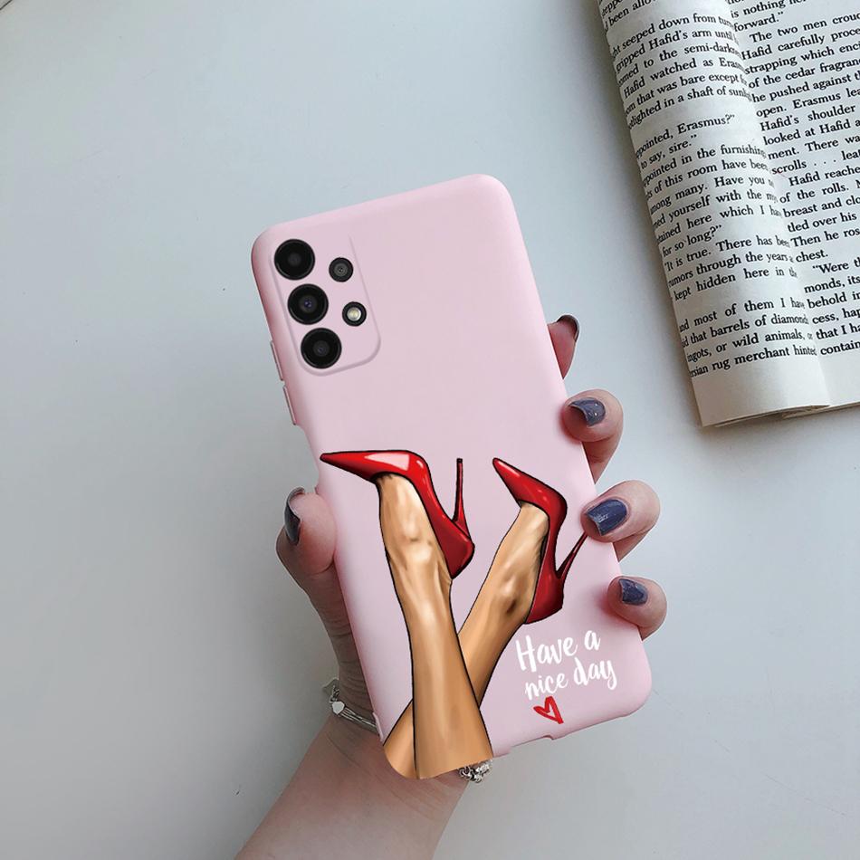 For Cover Samsung Galaxy A13 A33 A53 A73 5G Beautiful Girl Soft Silicone Case For Samsung A13 4G A 13 A135F GalaxyA13 Funda Case