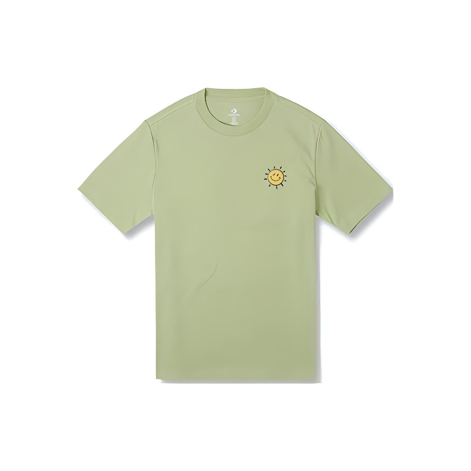 

New Converse CITY ESCAPE TEE T Shirt Women s Light Green 10026172-A02 M