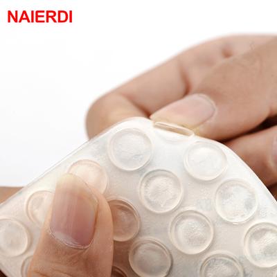 50 Stück Türstopper, selbstklebende Silikon-Gummi-Pads, Schrank-Stoßstangen, Gummi-Dämpfer, Puffer, Kissen, Möbel-Hardware