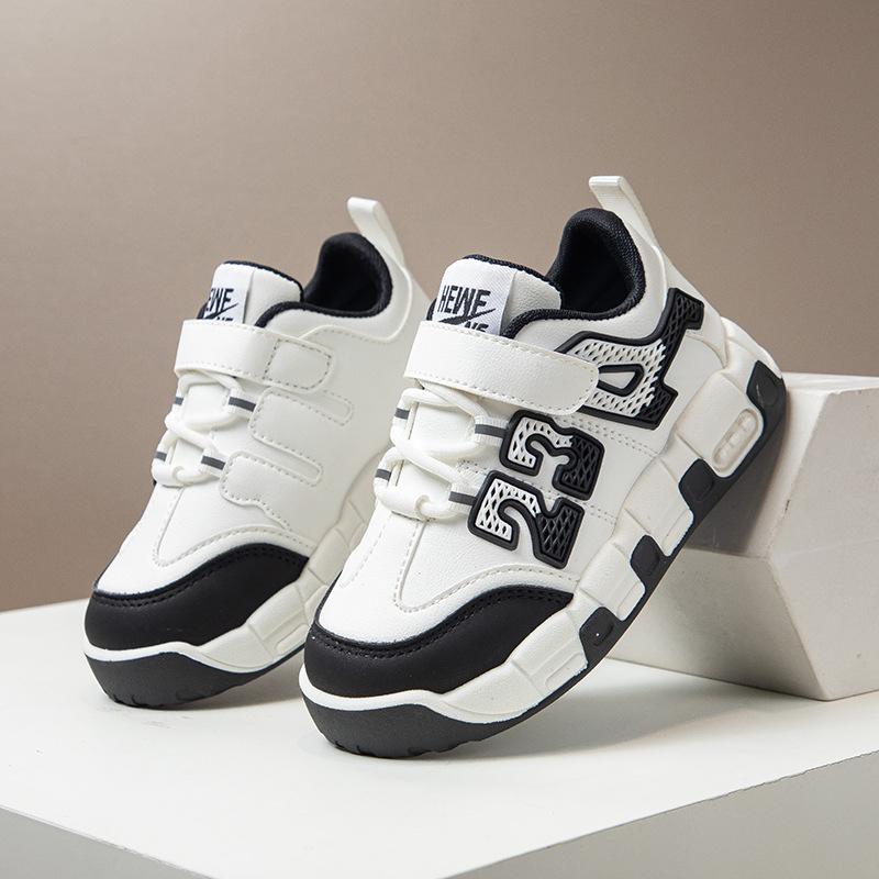 

2025 spring and autumn new children s leather surface breathable sports shoes boys baby non-slip soft sole casual shoes women s treasure running shoes 26