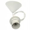 E27 White Ceiling Light Bulb Socket E27 Light Bulb Socket with Cable