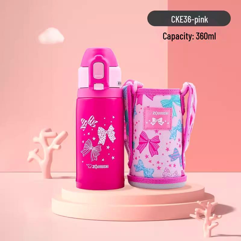 Zojirushi Kids 360ml Stainless Steel Straw Bottle