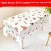 Waterproof Floral Print Tablecloth - Fresh, Rectangular Disposable Cover for Kindergarten Parties