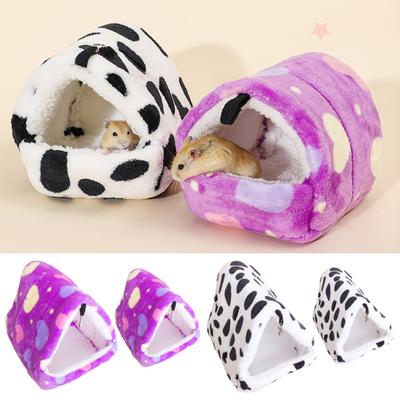 Hamsternest, süßes Schlafbett für Kleintiere, Hamsterhaus, Mini-Haustier, Winter, warmes, gemütliches Nest für Kaninchen, Eichhörnchen, Meerschweinchen