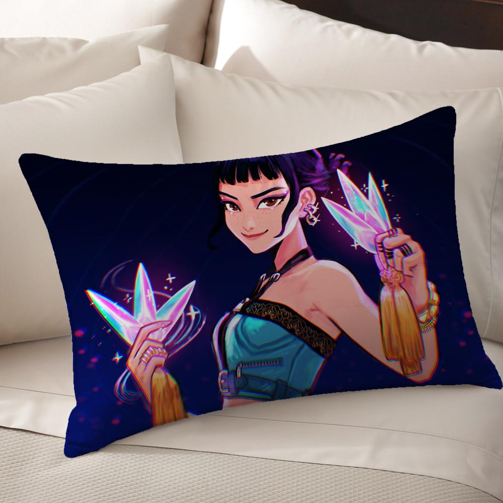 KPop Demon Hunters  Anime World on the pillow: Colorful Characters and Fantasy Scenes Pillowcase fashion Home Decoration