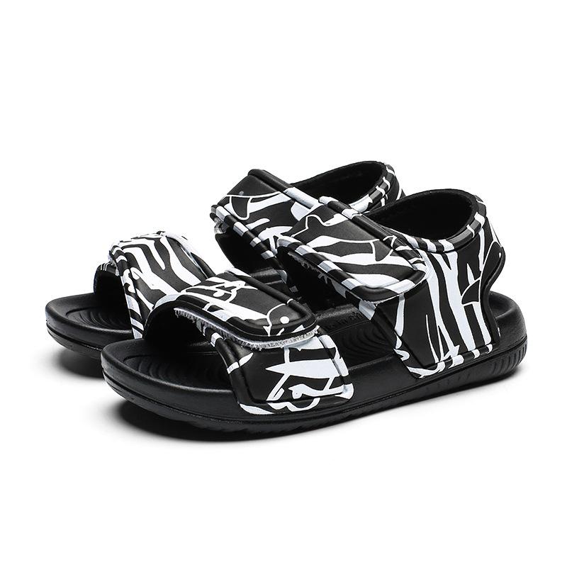 

Summer Beach Shoes for Children 2026 New Non‑Slip Cute Lightweight Comfortable Waterproof Sandals for Boys Girls 22(insole 13.3cm) чёрный