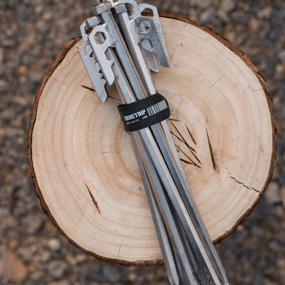 Set 2 buc Curea Multifuncțională Portabilă pentru Camping, cu Chingă, Accesorii pentru Drumeții în Aer Liber, Rezistență Ridicată