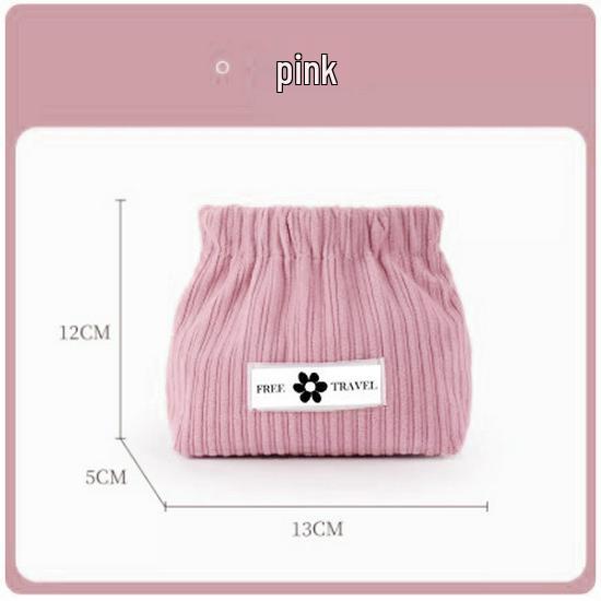 2024 Corduroy Mini Makeup Bag – Coin & Lipstick Portable Storage