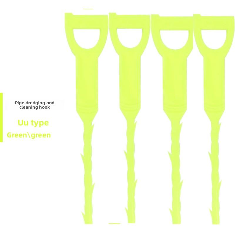 For 4 Pack Drain Snake Hair Remover Tool - Reusable Plumbing Unblocker for Kitchen, Bathroom, Shower, Toilet and Sink