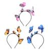 3d Butterfly Headband Butterfly Headpiece Butterfly Fascinator Hat Tea Party Hat Butterfly Hair Hoop Butterfly HairBand