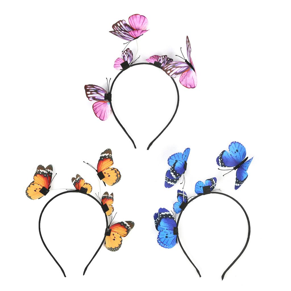 3d Butterfly Headband Butterfly Headpiece Butterfly Fascinator Hat Tea Party Hat Butterfly Hair Hoop Butterfly HairBand