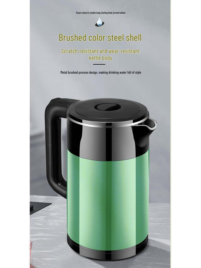 Bestseller Elektrischer Wasserkocher aus 304 Edelstahl, Großes Fassungsvermögen, Automatische Abschaltung, Isoliert.