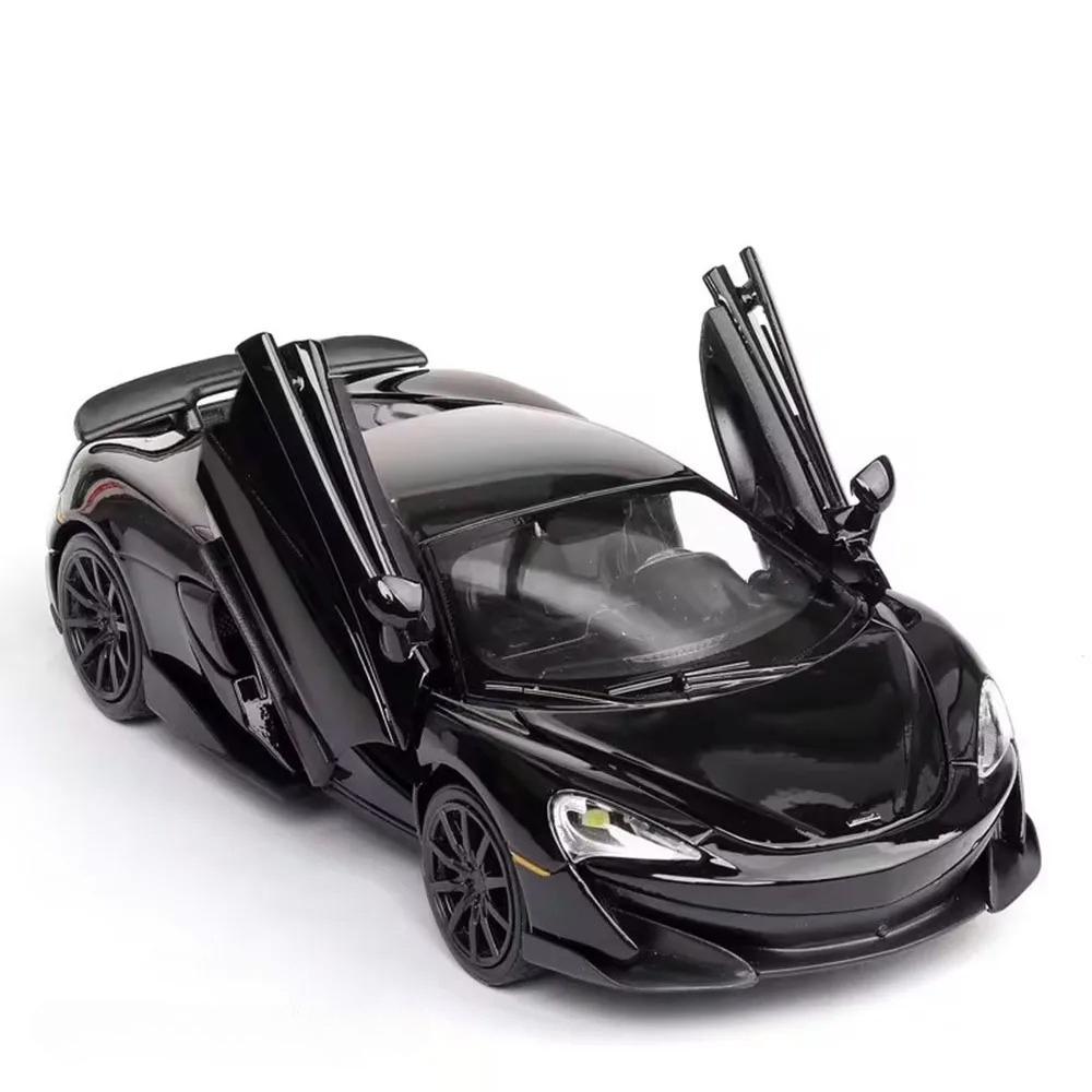1:32 600LT 765LT Modell Legierung Druckguss Auto Spielzeug Ornament Türen Geöffnet Sound Licht Rückzieher Miniatur Fahrzeug für Kinder Perfektes Geschenk