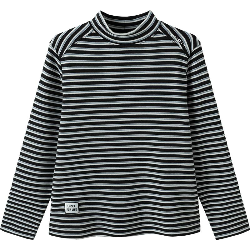 Balabala Kids' Unisex Long-Sleeve Striped T-Shirt