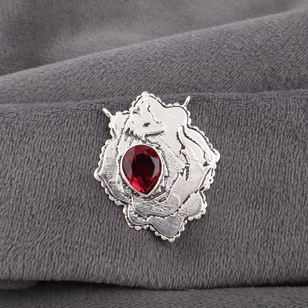 Pink Rubellite Gemstone Jewelry, 925 Solid Sterling Silver Jewelry, Handmade Beautiful Rubellite Silver Pendant For Gift