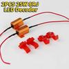 2/4 PCS 25W 50W Car LED Canbus Decoder 8ohm 6ohm Load Resistors for Automobile Turn Signal Lantern License Plate Lamp Resistance