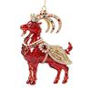Shining Goat Hanging Ornament Set 2D Flat Christmas Tree Ornament New Goat Pendant  Bag Charms