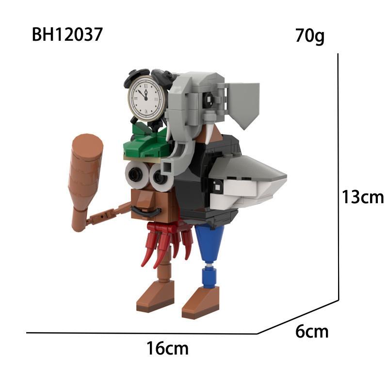 Assembling Italiana Brainrot Building Block Models For Kids Activities Creative
