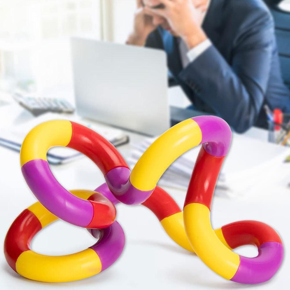 5pcs Quiet Fidget Toys Sensory Fidget Toys Multicolor Twisty Toys for Relaxation