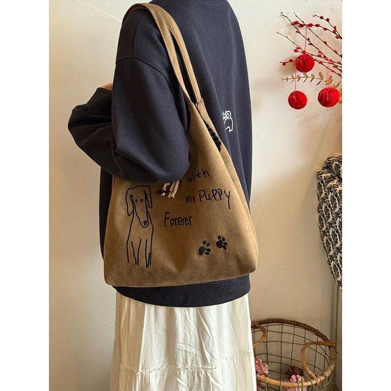 Tote Bag - Large Capacity Shoulder Bag - Student Commuting and Class Bag