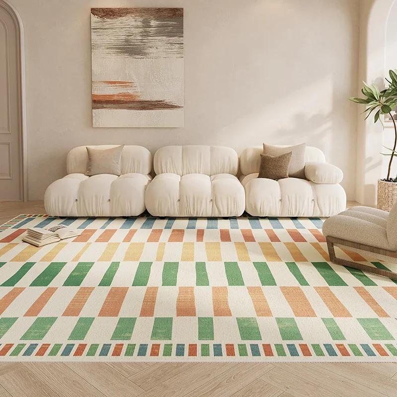 Rutschfester und Pflegeleichter Teppich für das Wohnzimmer-Sofa, Schmutzabweisende Bodenmatten neben dem Schlafzimmerbett, Heimdekoration