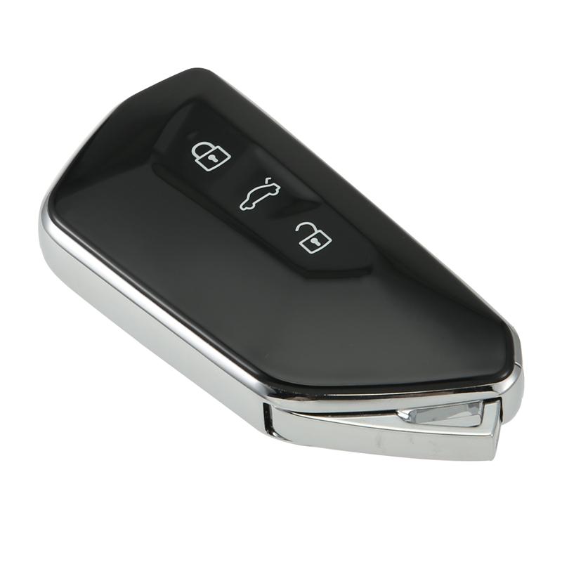 KDZA25 Fernbedienung Schlüsselhülle 3 Tasten Smart Key Card Case Für VW Golf 8 Auto Fernbedienung Schlüsselgehäuse