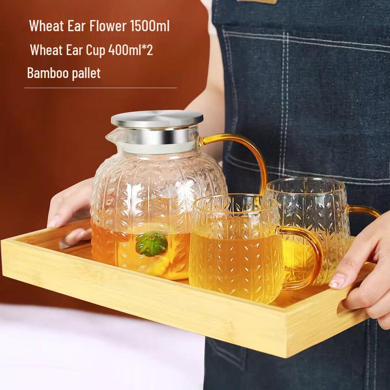 Heat-Resistant Crystal Glass Pitcher Set