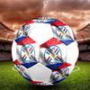Logo de l'équipe nationale de football du Paraguay Ballon de Football Taille 5, Cousu à la Machine PVC, Durable & Très Rebondissant, Convient à Tous les Âges, Articles de Fan, Matches & Utilisation Extérieure.