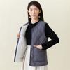 Autumn and Winter Women's Winter Down Cotton Padded Lightweight Double-sided Warm Zipper Home Female Cotton Vests Fashionable and Warm