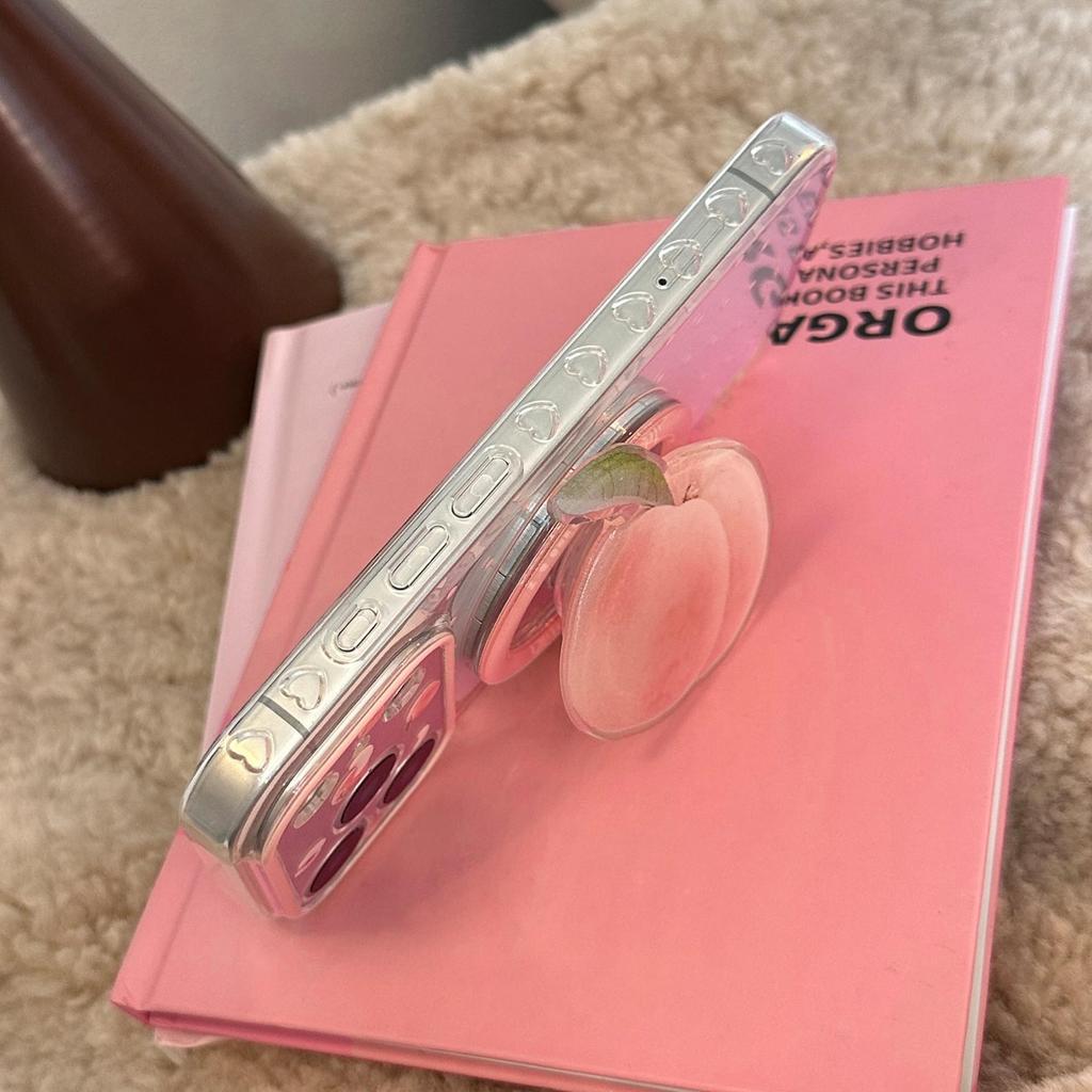 Creative Peach Phone Case for iPhone 16, iPhone 17, and iPhone 17 Pro Max