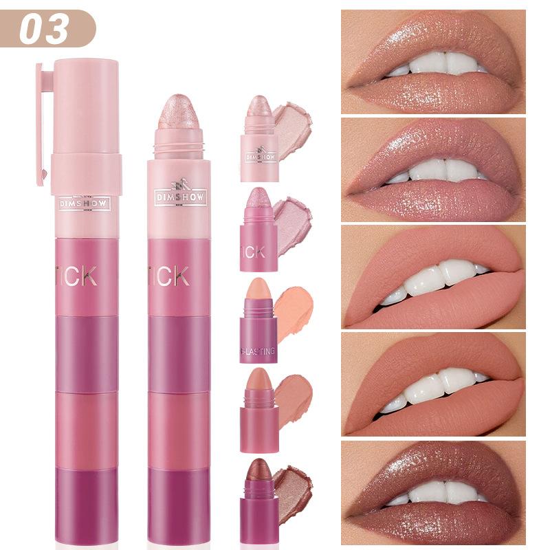 

Dimshow 5 In 1 Eyeshadow Pencil Kit Velvet Matte Pigment Shimmer Highlight Makeup Combination Mini Eye Shadow Pen Cosmetics