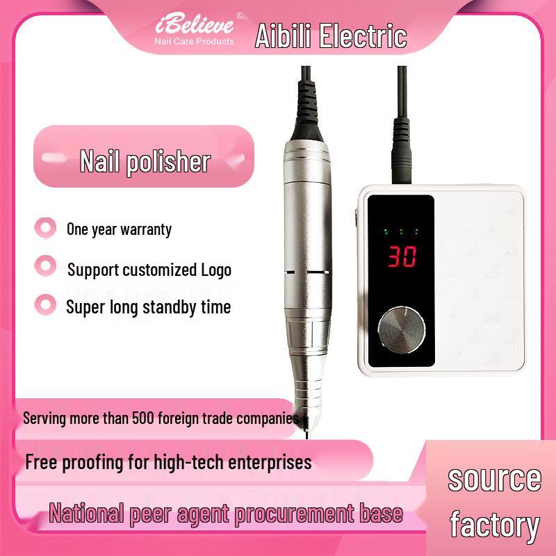 

Portable USB Rechargeable Nail Grinder with 30,000 RPM & Display Screen