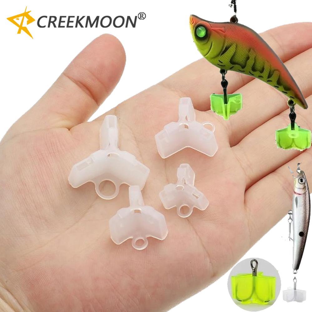 50pcs White Green Treble Hook Protector Covers Set with Slots Sleeves for Tangle-Free Safe Fishing Tackle Storage Organizer 1-5# 260319