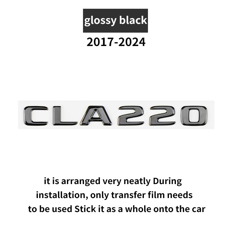 Подходит для CLA CLASS C117 C118 CLA35 45S CLA180 CLA200 220 260 Задний Матовый Ярко-Черный Хром gloosyblk CLA220