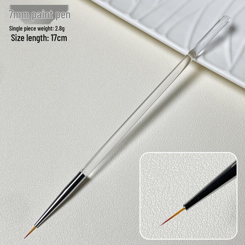 Five-Piece Nail Art Striping Brush Set for Line & Flower Painting