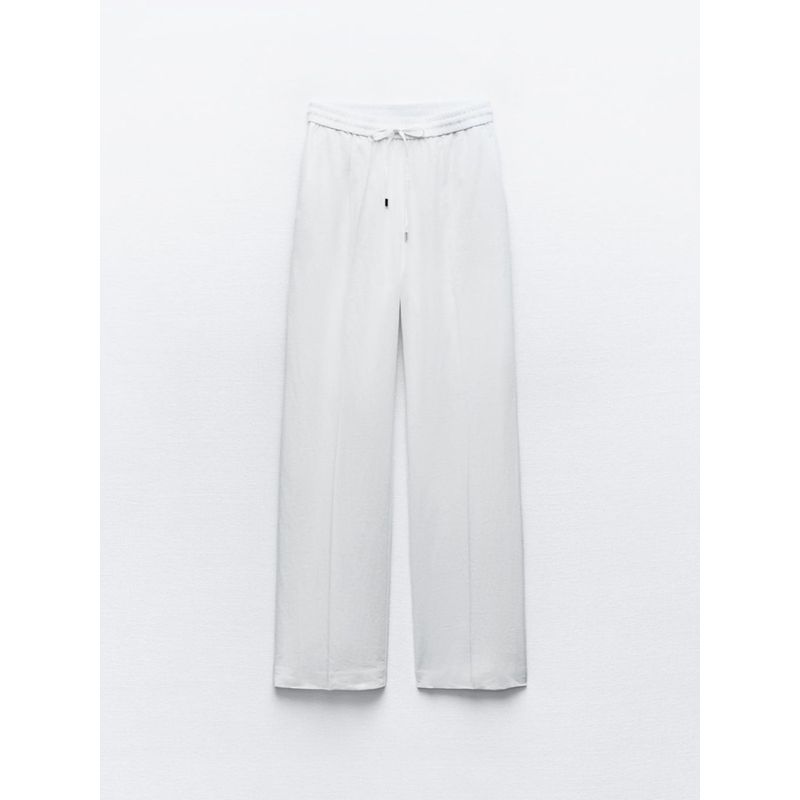 Za2024 Summer New Product Women's Clothes Minimalist Fashion High Waist Casual Wide-Leg Straight Pants Pants 9929040 250