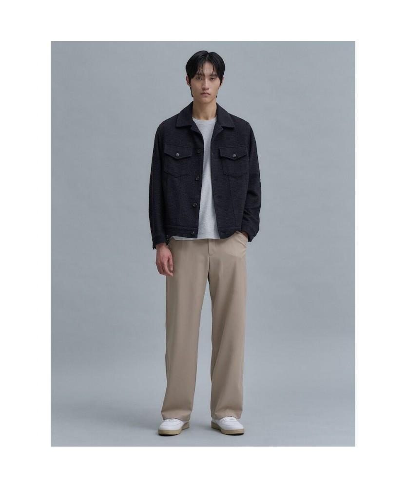 Shift G Wool Blended Semi Wide Slacks Beige